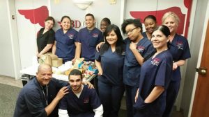 CBD College students and Beating Hearts Foundation members collaborate in a community service project.