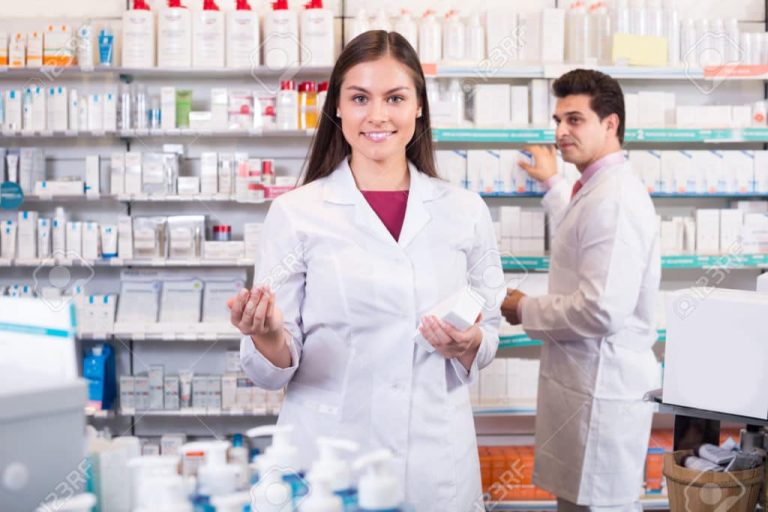 Image of a female pharmacy technician