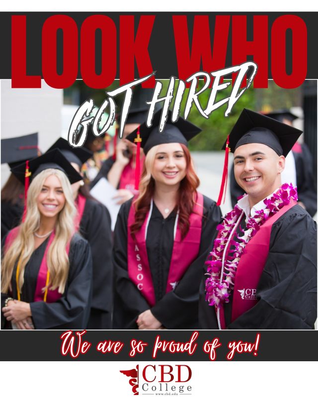 We get the honor and privilege of seeing prospective students come in hungry for a new skillset…and leave to a career where they put that skillset to work 🥲🧑‍🎓Check out where some of our recent graduates started their professional journey!#cbdcollege #hired #graduates #medicalcollege