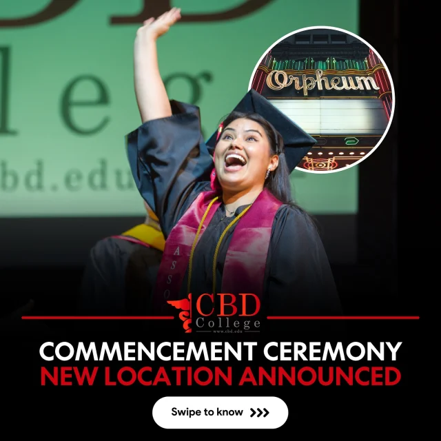 We are very pleased to announce that our Spring 2025 class will walk the stage at @orpheumtheatrela 🙌🙌A venue as beautiful as the milestone our graduates will be achieving! See you soon!!#cbdcollege #graduation